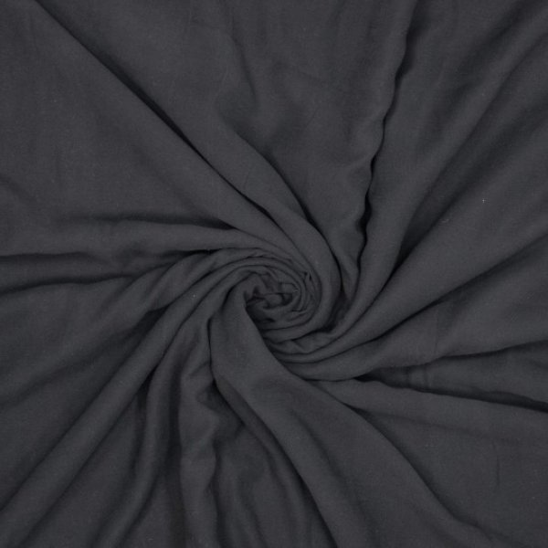 Viskose Twill Webware - Cupro Touch - uni -  schwarz